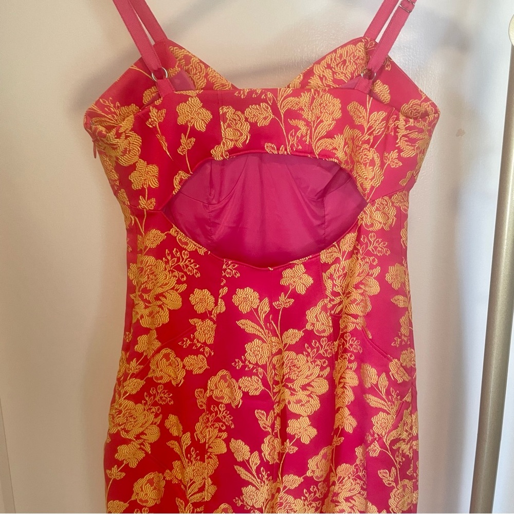 CINQ A SEPT Erica women’s floral-print embroidered cutout mini dress size 2 - Picture 7 of 8